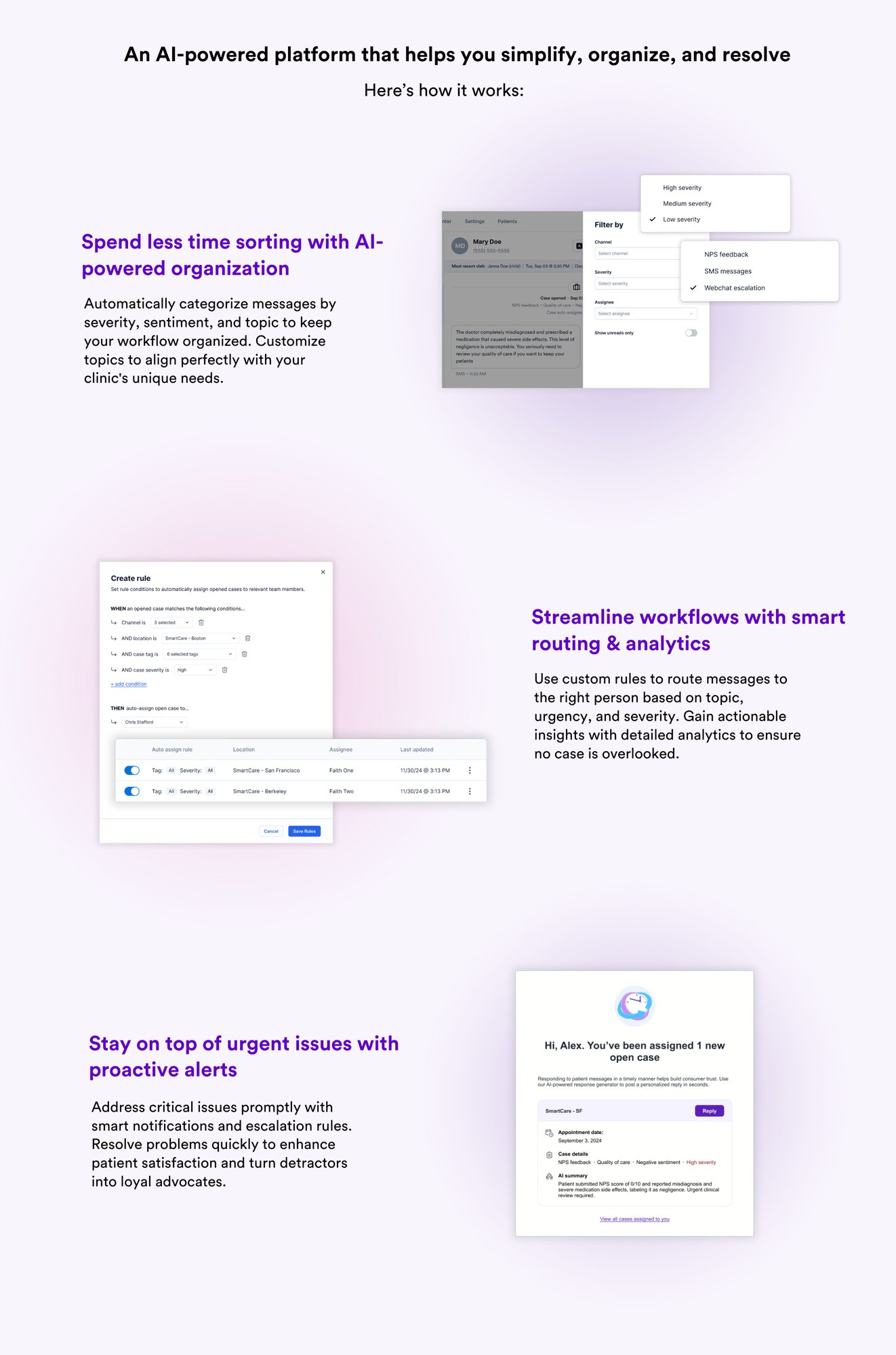 Simplify, organize, and resolve – all in one AI-powered platform (1)
