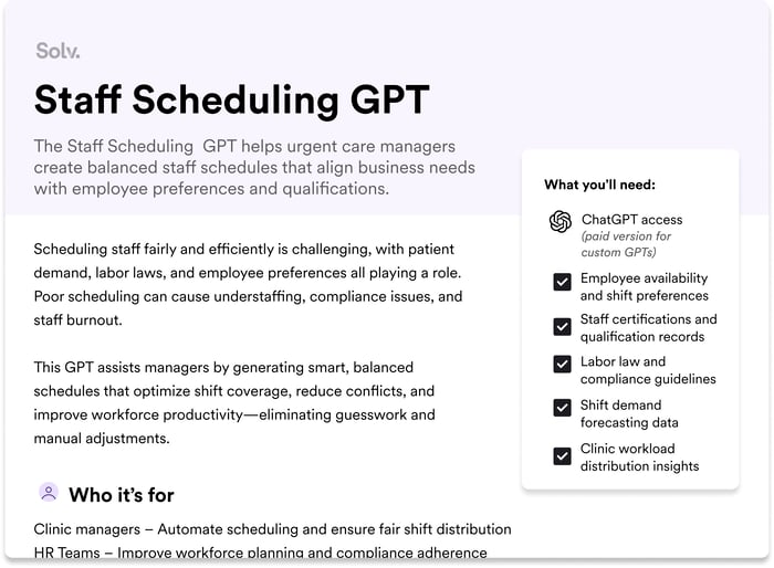 Staff scheduling - final