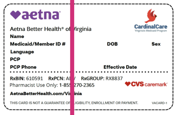 Aetna Insurance Card